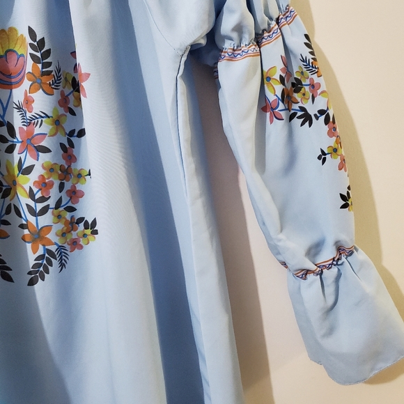 ROSEGAL Embroidery Dress Off Shoulder Size M - Picture 5 of 9